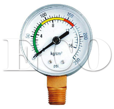 bourdon tube pressure gauge